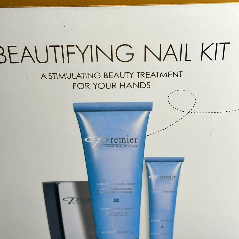 Premier Dead Sea Minerals beautifying nail kit in Passion Fruit 4 pc set